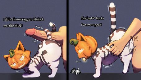 jack-o'-cat_(fortnite), epic_games, fortnite, majika, 2_panel_comic