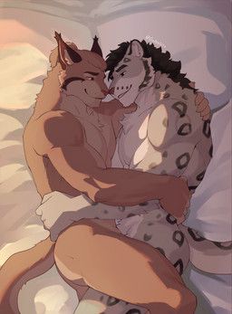 galee_(galeearts), galeearts, anthro, bed, bed_sheet
