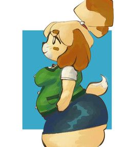 isabelle_(animal_crossing), animal_crossing, nintendo, melonsoldier, anthro