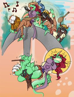 mythology, sketcher92, 3_toes, anthro, black_body