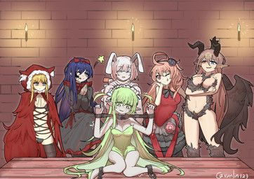 baphomet_(black_souls), leaf_(black_souls), mabel_(black_souls), mary_sue_(black_souls), node_(black_souls_2)