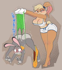 judy_hopps, lola_bunny, disney, looney_tunes, warner_brothers