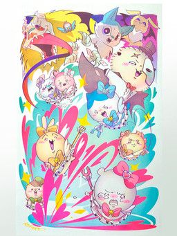 chiikawa_(character), dekatsuyo_(chiikawa), furuhonya_(chiiwaka), hachiware_(chiikawa), kurimanju_(chiikawa)