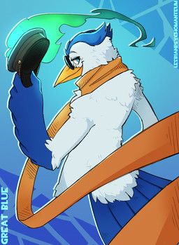 great_blue_(character), team_fortress_2, valve, repulsionhex, 4_fingers
