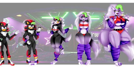 roxanne_wolf, shadow_the_hedgehog, five_nights_at_freddy's, five_nights_at_freddy's:_security_breach, scottgames