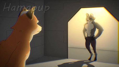 fox_mccloud, wolf_o'donnell, nintendo, star_fox, hamapup