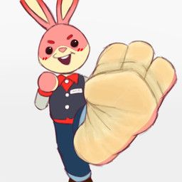 arcade_bunny, nintendo, nintendo_badge_arcade, komafficial, 3_toes