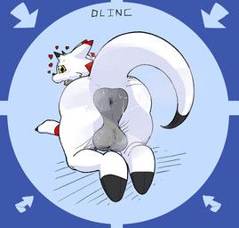 bandai_namco, digimon, ducktape_lizard_inc, abstract_background, all_fours