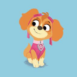 skye_(paw_patrol), nickelodeon, paw_patrol, anthonyconleyart, blue_background