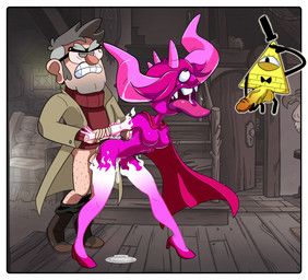 bill_cipher, ford_pines, pyronica, disney, gravity_falls