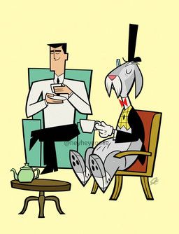mr._herriman, professor_utonium, cartoon_network, foster's_home_for_imaginary_friends, powerpuff_girls