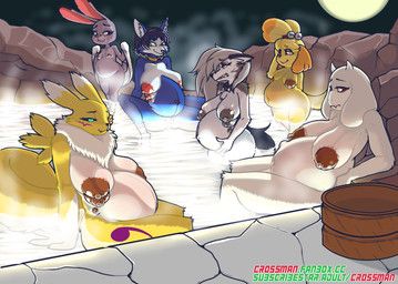 isabelle_(animal_crossing), judy_hopps, krystal_(star_fox), loona_(helluva_boss), toriel