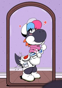 trevor-fox_(character), yoshi_(character), mario_bros, nintendo, trevor-fox