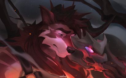 howltheartist, anthro, black_nose, bone, bone_mask