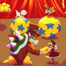 bowser, koopaling, lemmy_koopa, luigi, polterpup
