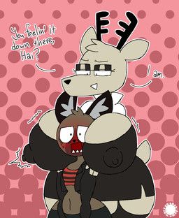 haida_(aggretsuko), kakukaku_shikajika_(daihatsu_motors), aggretsuko, daihatsu_motors, sanrio