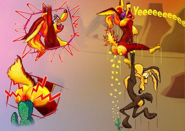 dottie_coyote, wile_e._coyote, looney_tunes, merrie_melodies, warner_brothers