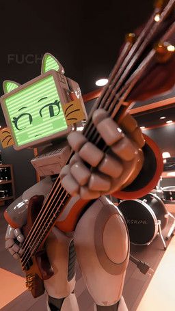 pur_03, fuch!_(copyright), fuch!, 5-string_bass_guitar, :<