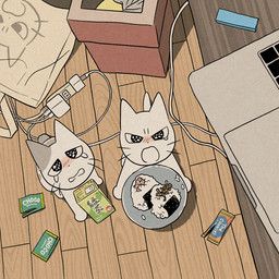 shikaruneko, ureuneko, shikaruneko_(series), mojacookie, biped