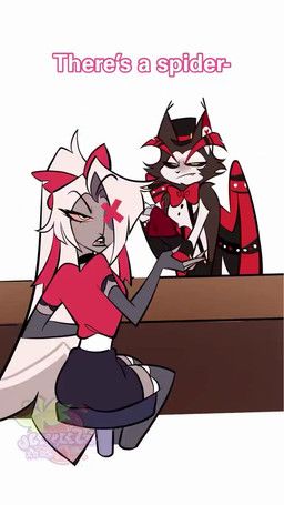 angel_dust, exorcist_(hazbin_hotel), vaggi_(hazbin_hotel), hazbin_hotel, hellaverse