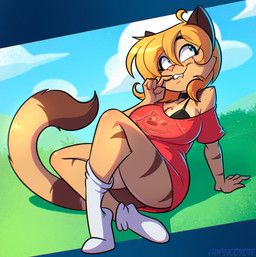 cassandra_(psicoyote), psicoyote, anthro, arm_support, arm_tuft