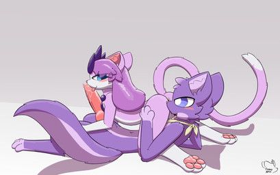 miu_(feeshyartist), feeshyartist, 69_position, animal_genitalia, animal_penis