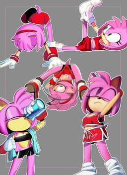 amy_rose, sega, sonic_the_hedgehog_(series), theomiyan, athletic_wear