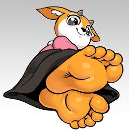 tsunoda_(aggretsuko), aggretsuko, sanrio, kardboardian, 5_toes