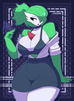 nintendo, pokemon, envylemonade, big_breasts, black_bottomwear