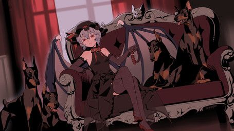 remilia_scarlet, touhou, yopofen, ambiguous_feral, ambiguous_gender