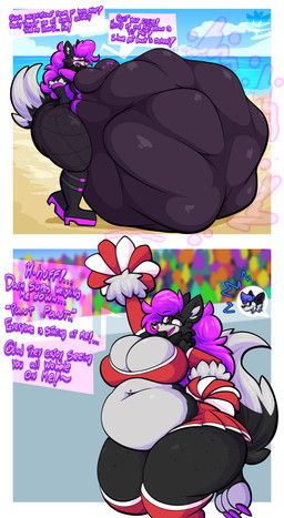 els3d, after_vore, anthro, beach, belly