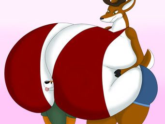 bigwolf_(artist), anthro, antlers, between_breasts, big_breasts