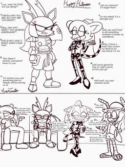 lauren_(sussytomato), lucy_(sussytomato), halloween, sussytomato, antennae_(anatomy)