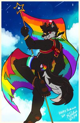 dantalos, lgbt_pride_month, mrdarknesswolf, anthro, canid