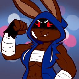 bunny_brawler_(felino), felino, 5_fingers, abs, anthro