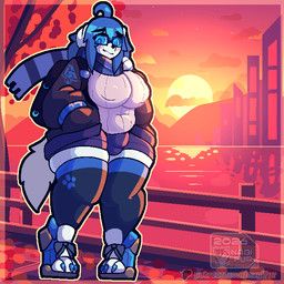 skye_(nagifur), nagifur, anthro, autumn, background_shot