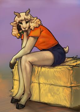 flintchips, anthro, bottomwear, bovid, caprine
