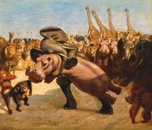 public_domain, gabriel_von_max, african_elephant, ambiguous_gender, ape