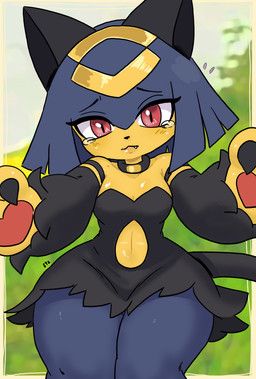 palworld, pocketpair, eyzmaster, anthro, black_clothing