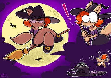 holly_pittstein_(theenfman), halloween, theenfman, anthro, arachnid