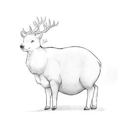 maloof, animal_genitalia, antlers, belly, big_belly
