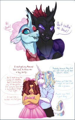 cupcake_(lopoddity), fan_character, moondancer_(lopoddity), ocellus_(mlp), pharynx_(mlp)