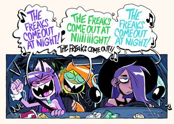 luann_(herny), marina_(herny), priscilla_anchorstream, vivian_barker_(herny), halloween