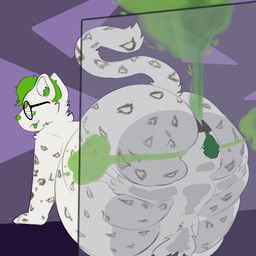 brappanda, against_surface, anthro, big_butt, butt