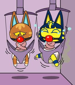 ankha_(animal_crossing), katt_(animal_crossing), animal_crossing, nintendo, boxtrot
