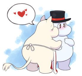 moominmamma, moominpappa, the_moomins, yellowhellion, abstract_background