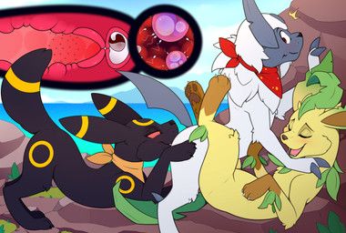 celeste_(xxrandomguyxx), fan_character, vera_(leafeon), zazel_(absol), nintendo