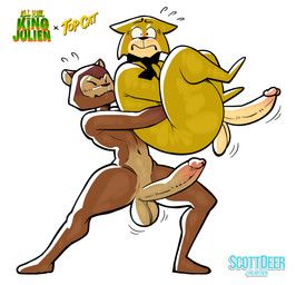 spook_(top_cat), willie_(madagascar), all_hail_king_julien, dreamworks, hanna-barbera