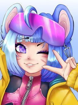 pixie_(artist), ahoge, blue_background, blue_body, blue_fur