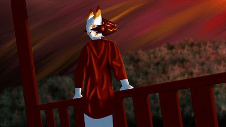 tale, frozen_autumn, anthro, blurred_background, brown_body